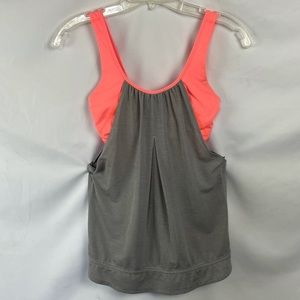 Lululemon Run Times tank grey and pink
